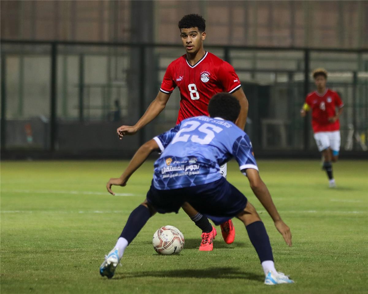 مباراة منتخب مصر للناشئين أمام العبور