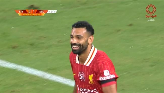 ملخص لمسات محمد صلاح في مباراة ليفربول وميلان الودية