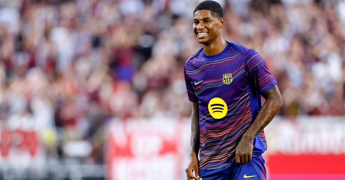 ماركوس راشفورد لاعب برشلونة