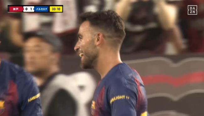 هدف جارسيا في مرمي في مرمي فيسيل كوبي مباراة ودية