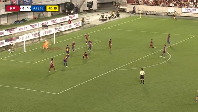 هدف تعادل فيسيل كوبي مع برشلونة خطأ من كوبرسي