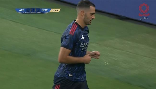 هدف ميكيل ميرينو في مرمي نيو كاسل مباراة ودية