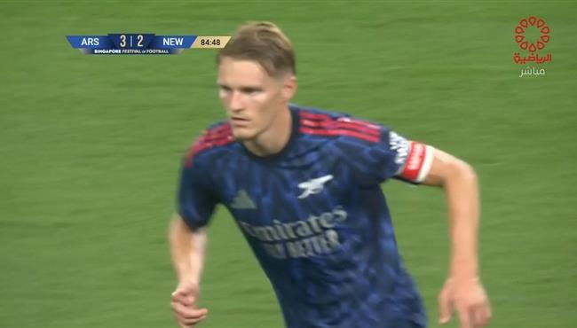 هدف اوديجارد في مرمي نيوكاسل مباراة ودية