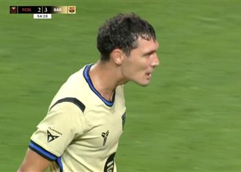 فيديو كريستنسن يسجل هدف برشلونة الرابع أمام سيول