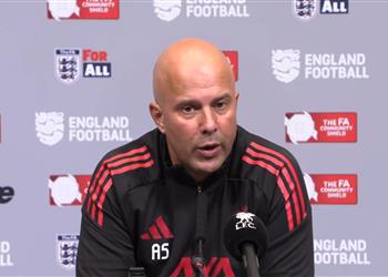 سلوت ي علق على إهدار محمد صلاح ركلة ترجيح ليفربول وخسارة كأس الدرع الخيرية