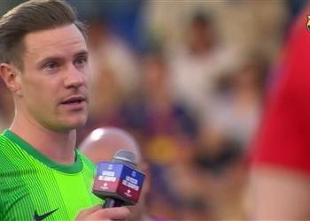 أمام الجماهير تير شتيجن يتحدث عن أزمته مع برشلونة قبل كأس خوان جامبر
