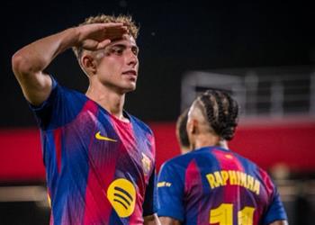 فيديو تسديدة رائعة فيرمين لوبيز يسجل هدف برشلونة الأول أمام كومو