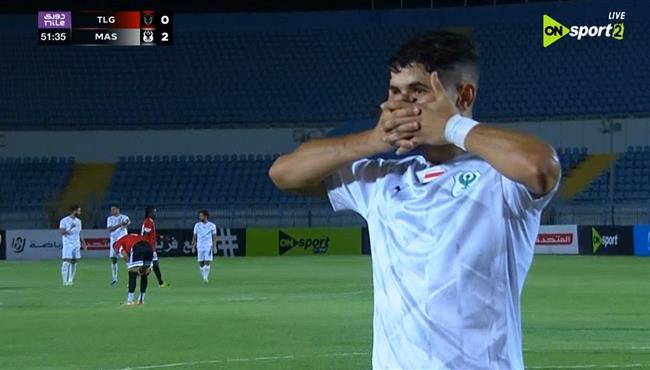 هدف المصري الثاني في مرمي طلائع الجيش بالدوري المصري
