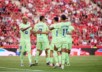 فيديو رافينها يسجل هدف برشلونة الأول أمام ريال مايوركا