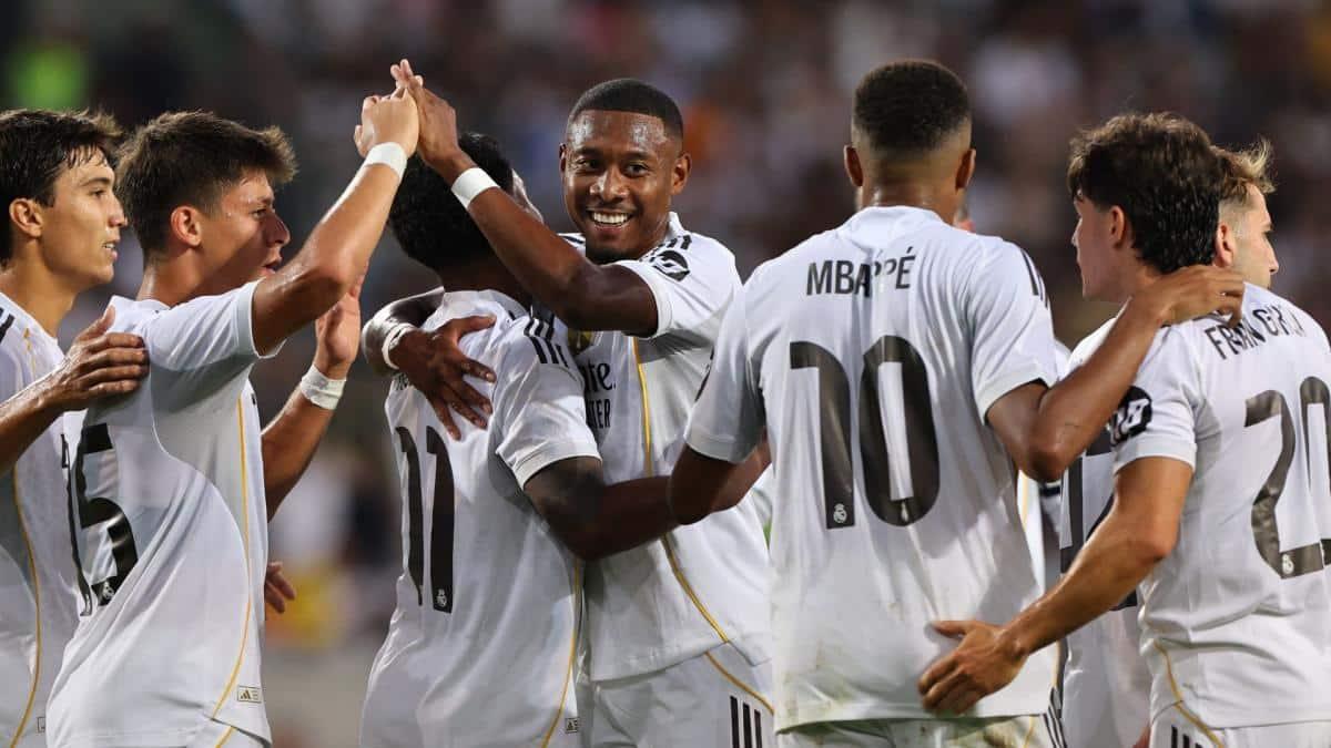 احتفال لاعبي ريال مدريد