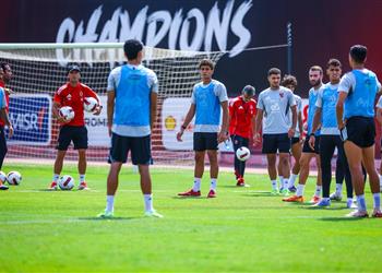 مران الأهلي تدريبات فنية وبدنية وموقف إمام عاشور