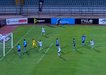 فيديو عبد الرحيم دغموم يسجل هدف تعادل المصري أمام بيراميدز