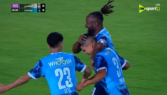 هدف ايفرتون دا سيلفا الرائع في مرمي المصري بالدوري المصري