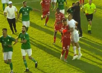 فيديو مشادة قوية في مباراة الاتحاد وأهلي طرابلس بـ الدوري الليبي