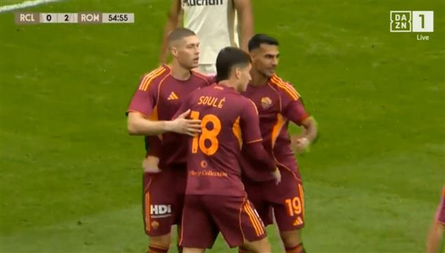اهداف مباراة روما ولينس 2 0 مباراة ودية