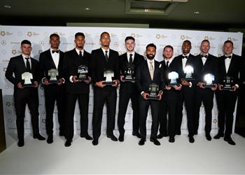 فيديو رد فعل مثير من محمد صلاح على تصريحات نجم آرسنال في حفل الرابطة