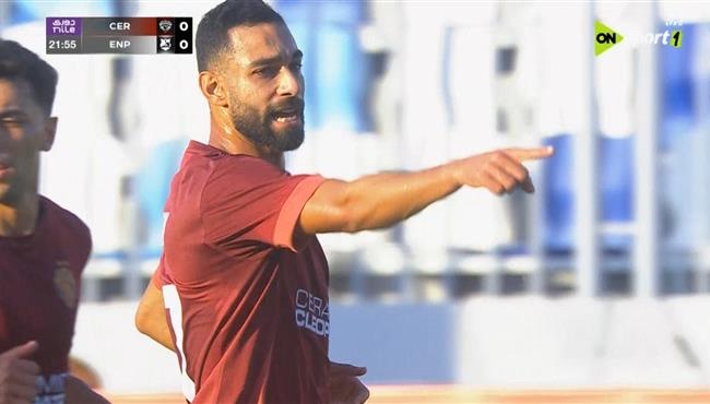 عمرو السولية يهدر هدف محقق لـ سيراميكا كليوباترا امام انبي