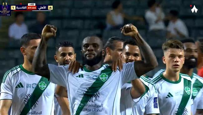 اهداف مباراة الاهلي والقادسية 5 1 كأس السوبرالسعودي