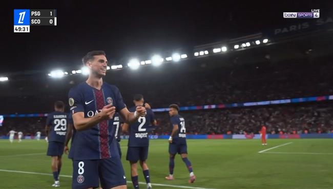 هدف فابيان رويز في مرمي انجيه بالدوري الفرنسي