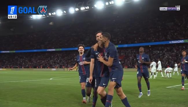 هدف فوز باريس سان جيرمان علي انجيه (1-0) الدوري الفرنسي