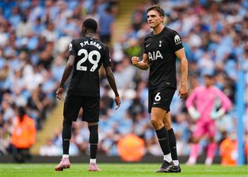 فيديو خطأ فادح من ترافورد بالينيا يسجل هدف توتنهام الثاني أمام مانشستر سيتي