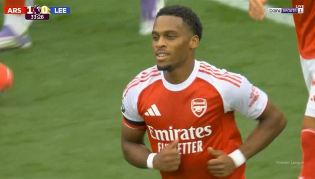 هدف ارسنال الاول في مرمي ليدز يونايتد بالدوري الانجليزي