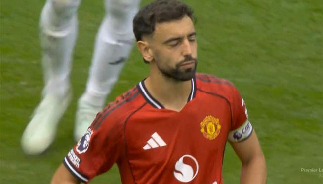 برونو فيرنانديز يهدر ركلة جزاء أمام فولهام بالدوري الانجليزي