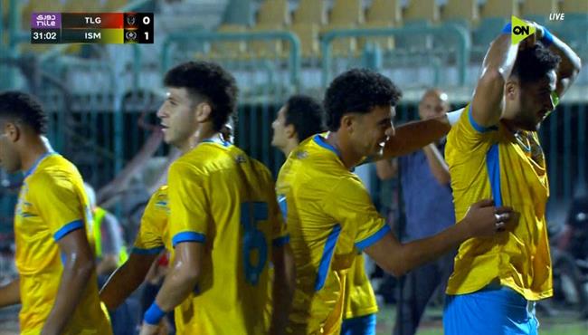 هدف الاسماعيلي الاول في مرمي طلائع الجيش بالدوري المصري