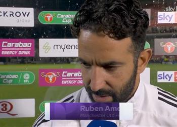 أموريم بعد الخروج من كأس الرابطة الفريق الأفضل فاز وآسف جد ا للجماهير