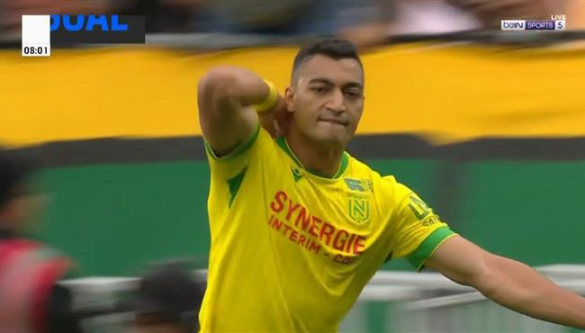 هدف مصطفي محمد الرائع في مرمي اوكسير بالدوري الفرنسي