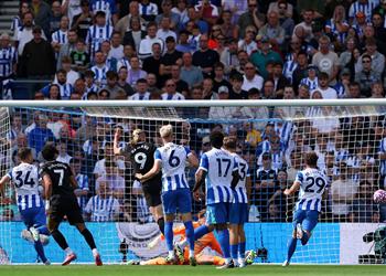 فيديو أسيست عمر مرموش هالاند يسجل هدف مانشستر سيتي الأول أمام برايتون