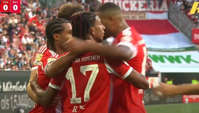 اهداف مباراة بايرن ميونخ واوجسبورج 3 2 الدوري الالماني