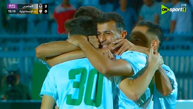 هدف عمر الساعي في مرمي كهرباء الاسماعيلية بالدوري المصري