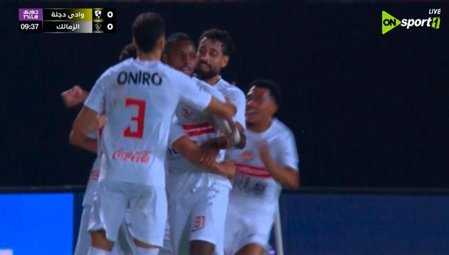 اهداف مباراة الزمالك ووادي دجلة 1 2 الدوري المصري
