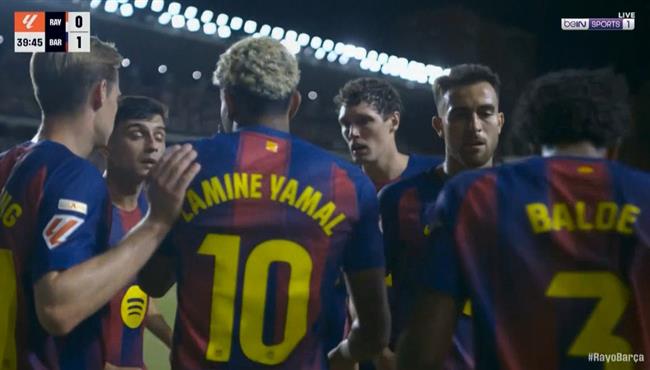اهداف مباراة برشلونة ورايو فاليكانو 1 1 الدوري الاسباني