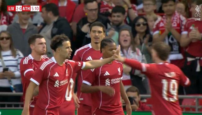 هدف ليفربول الثاني في مرمي اتلتيك بلباو
