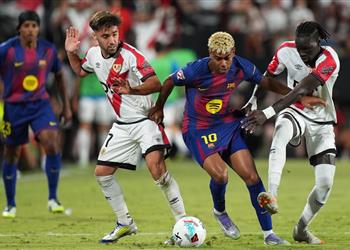 رجل مباراة برشلونة ورايو فاليكانو في الدوري الإسباني