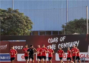 مران الأهلي انتظام الدوليين وتدريبات تأهيلية لثنائي الفريق