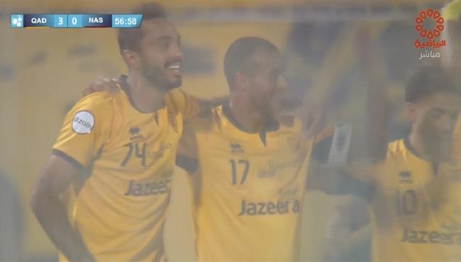 اسيست كهرباء في مباراة القادسية والنصر بالدوري الكويتي