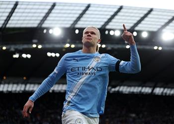 فيديو هالاند يسجل هدف مانشستر سيتي الثاني أمام مانشستر يونايتد