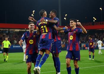 فيديو في 3 دقائق رافينها وفيرمين لوبيز يسجلان هدفين لـ برشلونة أمام فالنسيا