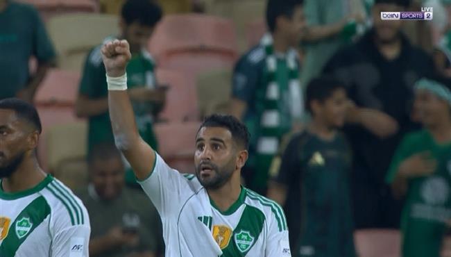 هدف رياض محرز في مرمي ناساف كارشي بدوري ابطال اسيا