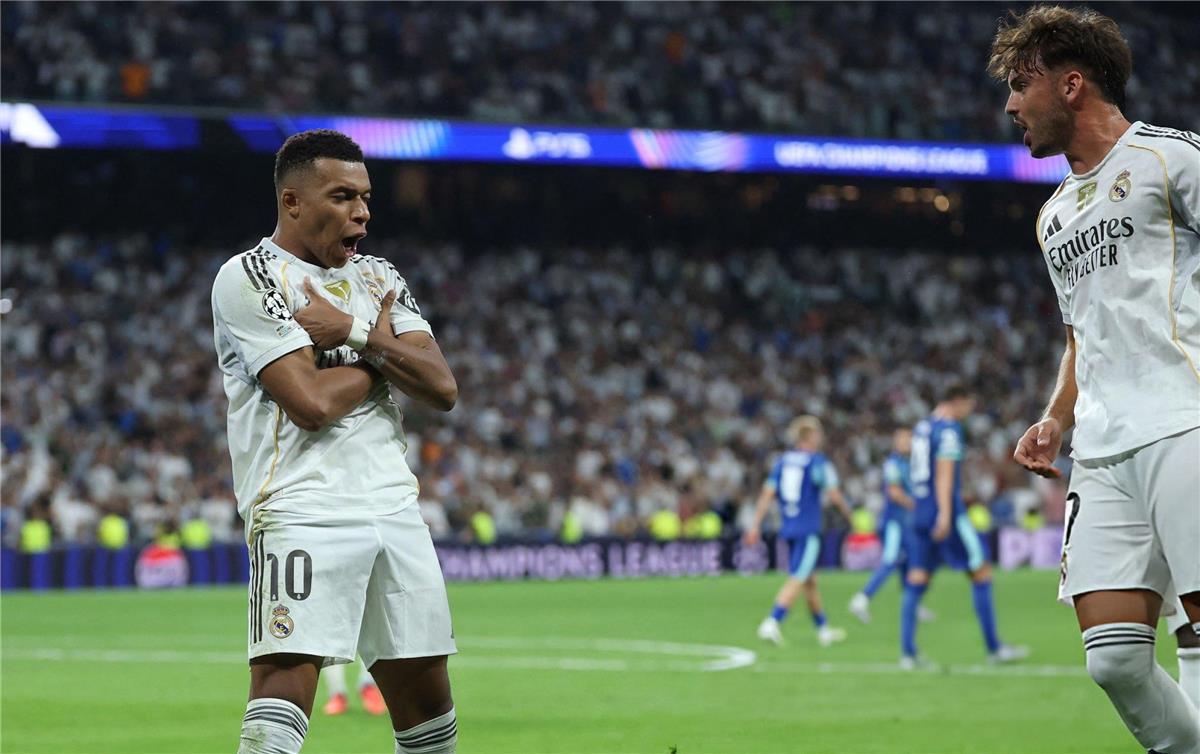 اخبار نيوز : فيديو | مبابي يسجل هدف ريال مدريد الثاني أمام مارسيليا
