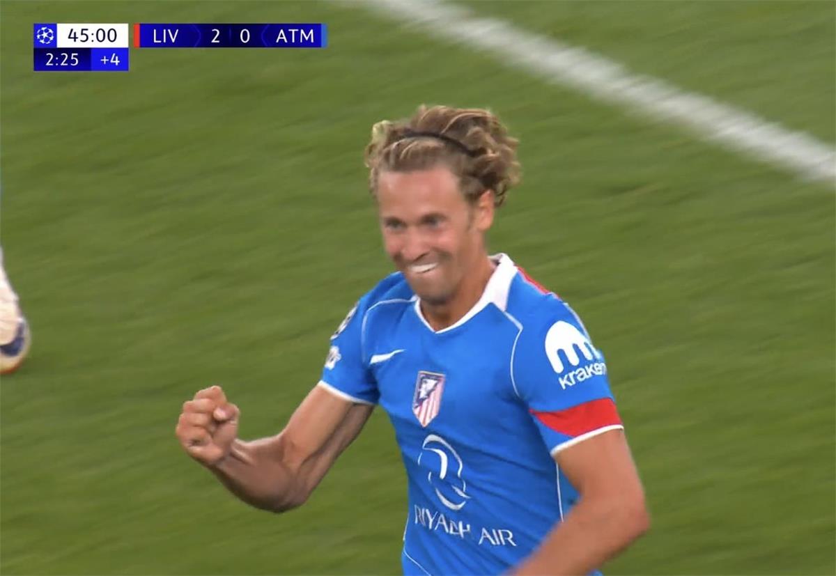 اخبار نيوز : فيديو | يورينتي يسجل هدف أتلتيكو مدريد الأول أمام ليفربول