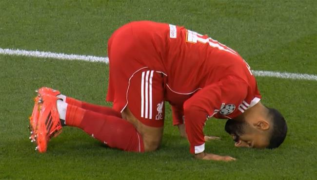 هدف محمد صلاح الرائع في مرمي اتلتيكو مدريد بدوري ابطال اوروبا