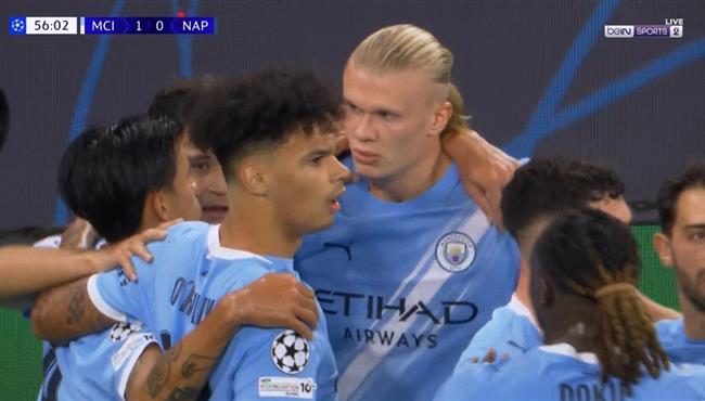 اهداف مباراة مانشستر سيتي ونابولي في دوري ابطال اوروبا