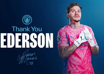 رسمي ا مانشستر سيتي يعلن رحيل إيدرسون