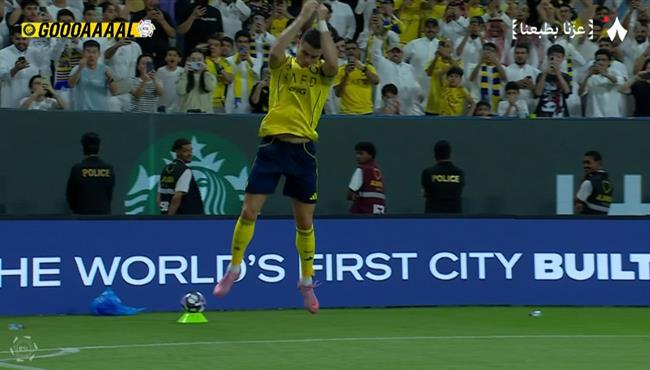 هدف رونالدو الاول في مرمي الرياض بالدوري السعودي