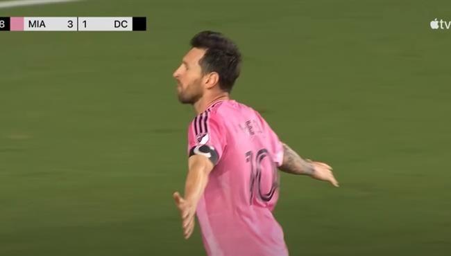 هدف ميسي الثاني العالمي في مرمي دي سي يونايتد بالدوري الامريكي