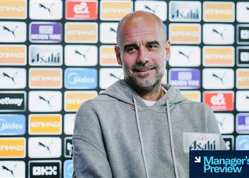 جوارديولا يوضح موقف عمر مرموش من خوض مباراة مانشستر سيتي وهدرسفيلد وحالة هالاند